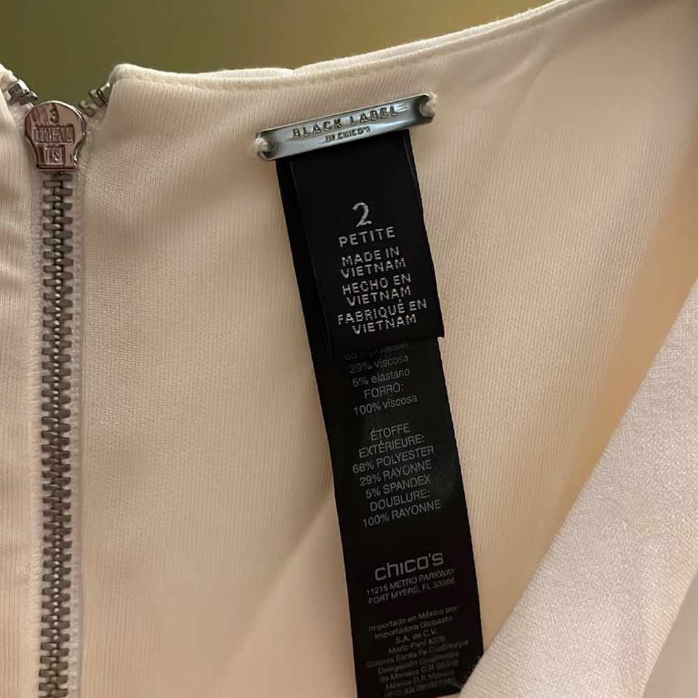 Black Label Chico’s White wide leg jumper